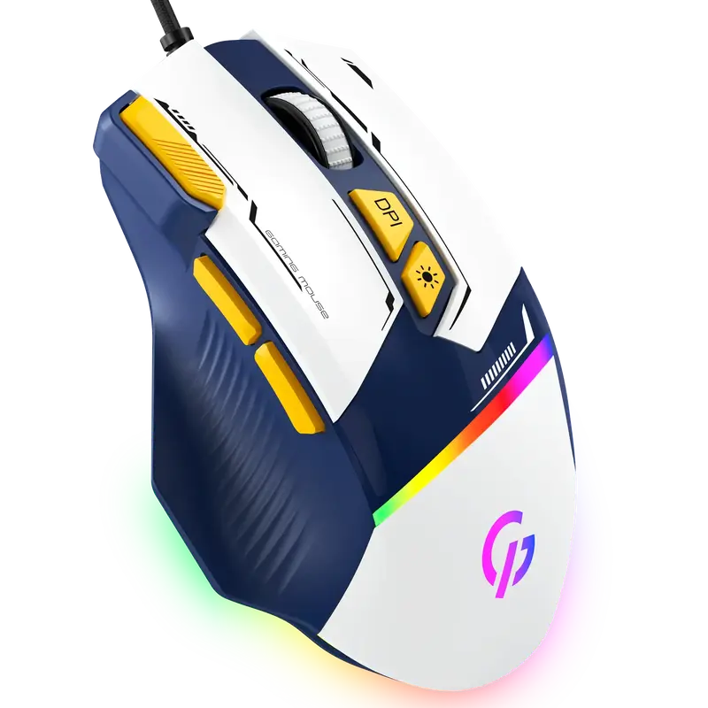 Ігрова комп'ютерна миша GamePro GM300BL Blue/White - фото - №0