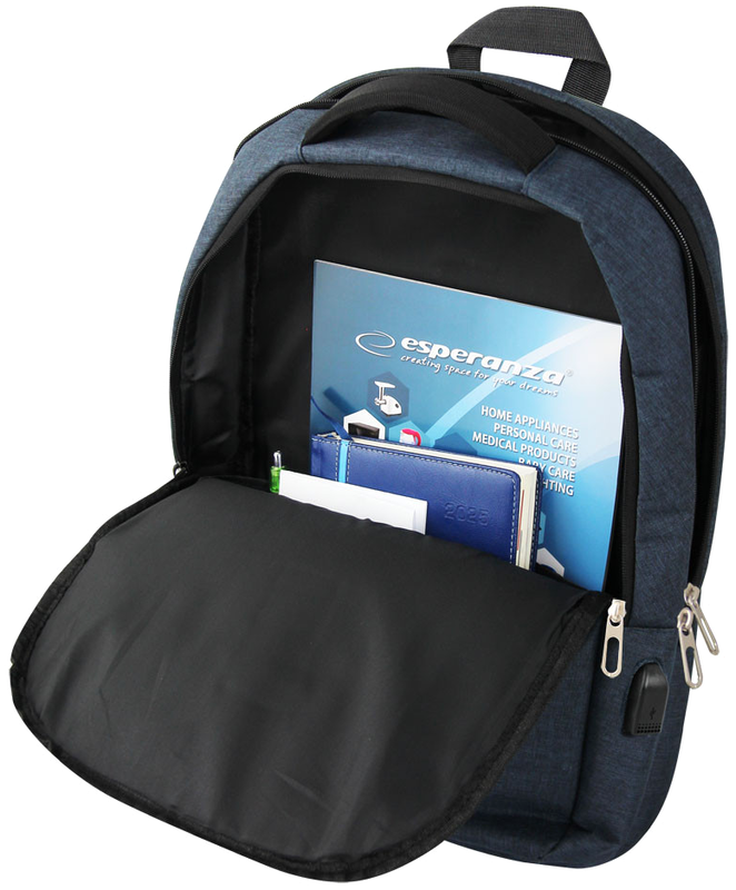 Рюкзак для ноутбука Esperanza Taranto 15.6" Blue (ET196) - фото - №3