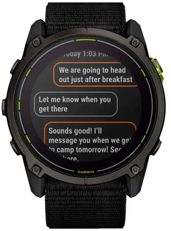 Смарт-годинник Garmin Enduro 3 Black Sport Loop Band (010-02751-01) - фото - №1