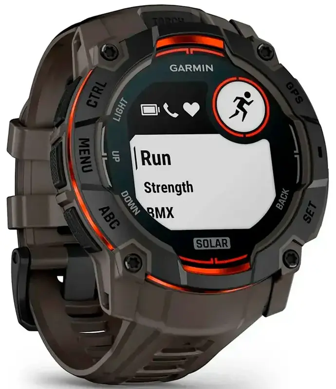 Смарт-годинник Garmin Instinct 3 Solar 50 мм Black (010-02935-00) - фото - №3