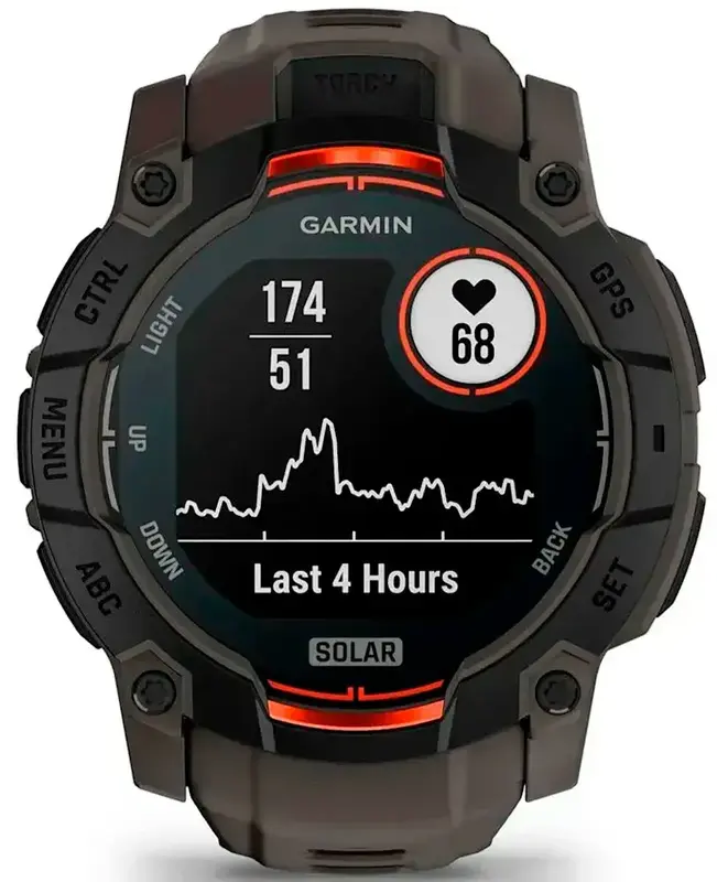 Смарт-годинник Garmin Instinct 3 Solar 50 мм Black (010-02935-00) - фото - №2