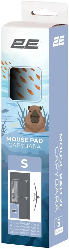 Ігрова поверхня 2E CAPYBARRA S BLUE 2E-PAD-S-CAPY-BLUE - фото - №1