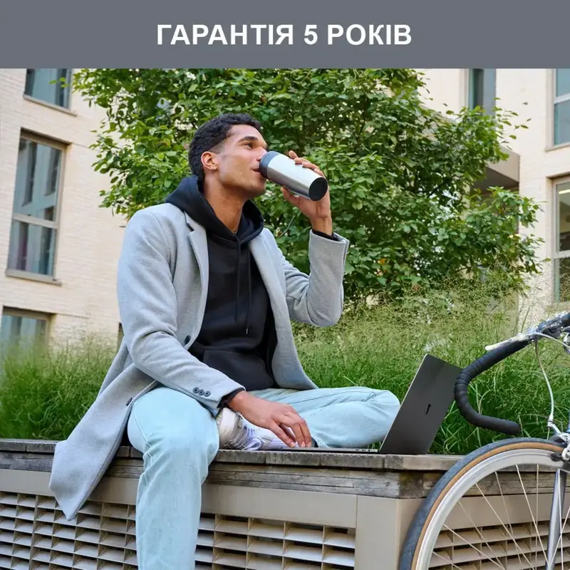 Термочашка TEFALTRAVEL MUG 0.36 л, сталева - фото - №7