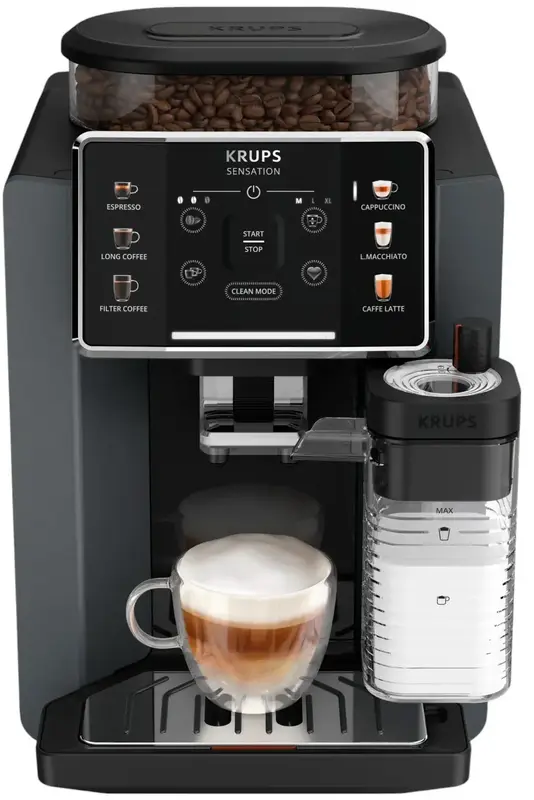 Кавомашина Krups Sensation Milk M90 EA912B10 - фото - №0