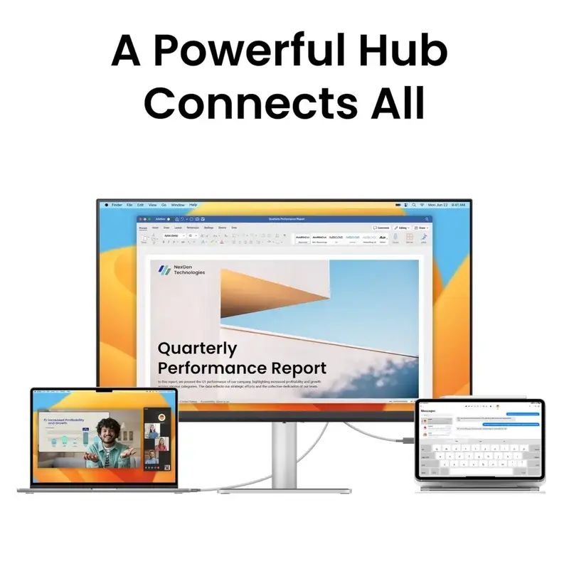 Монітор BenQ 27" MA270U Silver (9H.LMWLB.QBE) - фото - №7