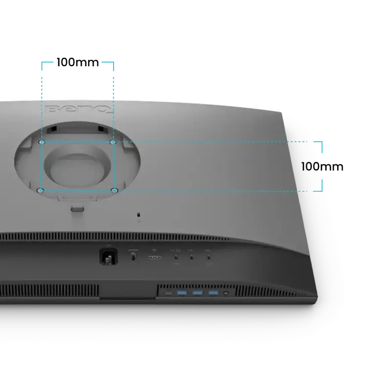 Монітор BenQ 27" PD2706QN Grey (9H.LNDLA.TBE) - фото - №5