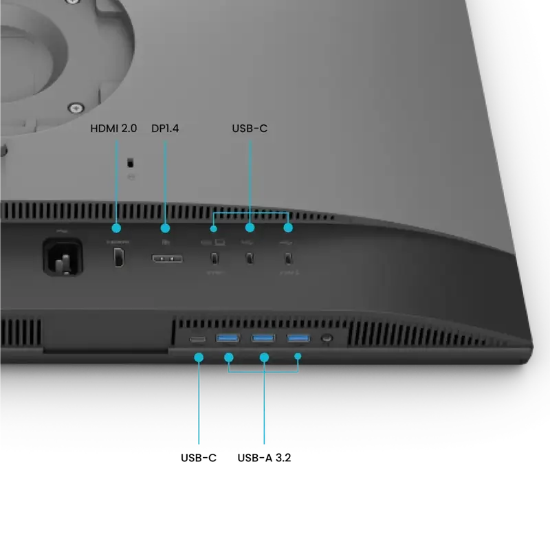 Монітор BenQ 27" PD2706QN Grey (9H.LNDLA.TBE) - фото - №2