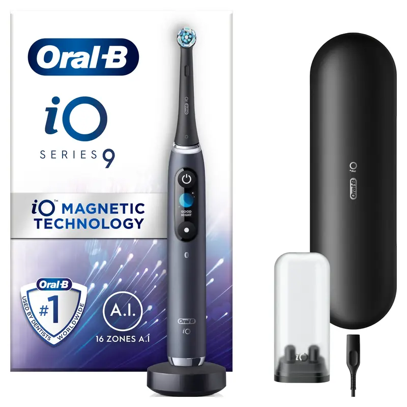 Електрична зубна щітка ORAL-B iO Серія 9 Чорна + дорожній чохол (4210201449485) фото