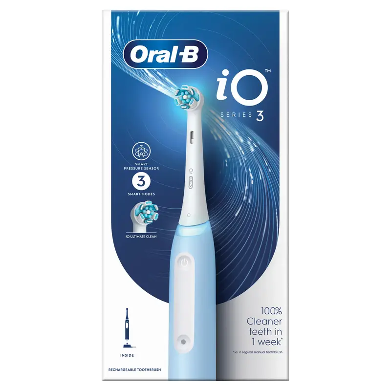 Електрична зубна щітка ORAL-B iO Series 3 iOG3.1A6.0 типу 3769 Ice Blue (8006540731321) фото