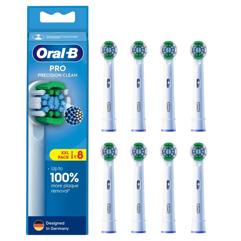 Насадки для електричної зубної щітки ORAL-B BRAUN Pro Precision Clean, 8 шт (8006540847459) - фото - №0