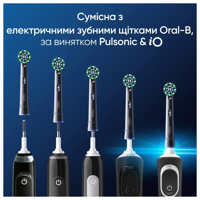 Насадки для електричної зубної щітки ORAL-B BRAUN Pro Cross Action, 2 шт (8006540847657) - фото - №5