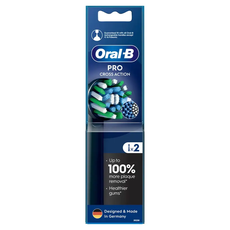 Насадки для електричної зубної щітки ORAL-B BRAUN Pro Cross Action, 2 шт (8006540847657) - фото - №1