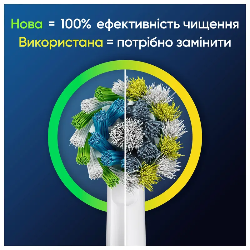 Змінні насадки до зубної щітки ORAL-B Cross Action White EB50RX 2 шт (8006540847725) - фото - №4
