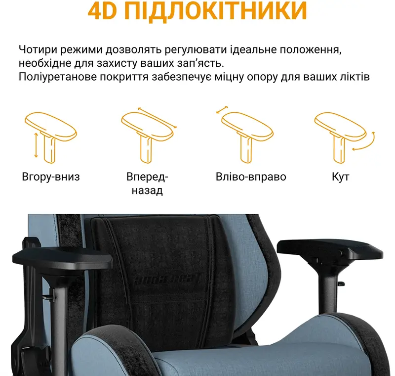 Игровое кресло Anda Seat T-Pro 2 Size XL (Black) AD12XLLA-01-B-F фото