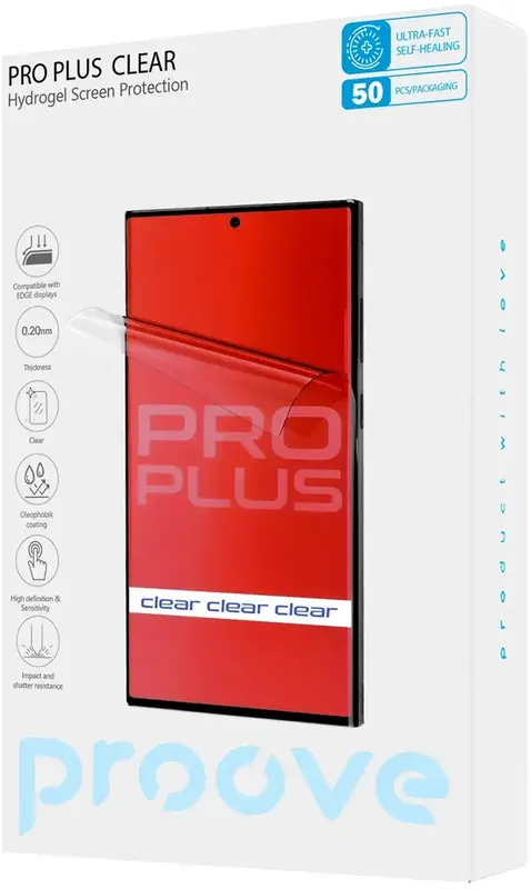 Захисна гідрогелева плівка Proove Hydrogel Screen Protection PRO PLUS Clear 10 - фото - №1