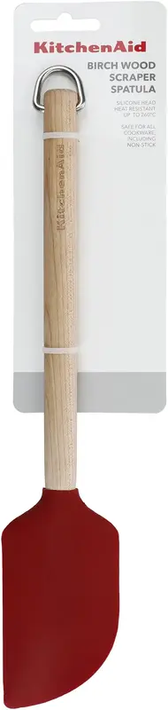 Лопатка для тіста KitchenAid Coreline, 31,8 см, береза, червоний (KQR731OHERE) - фото - №3