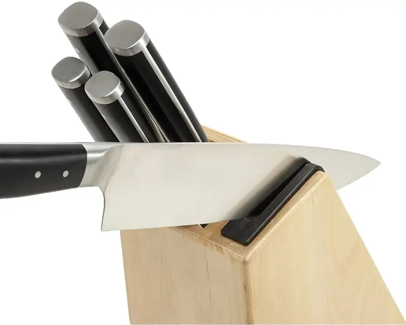 Набір ножів з підставкою KitchenAid Coreline, 5 предметів та точилки (KO5PSTSNOBG) - фото - №10