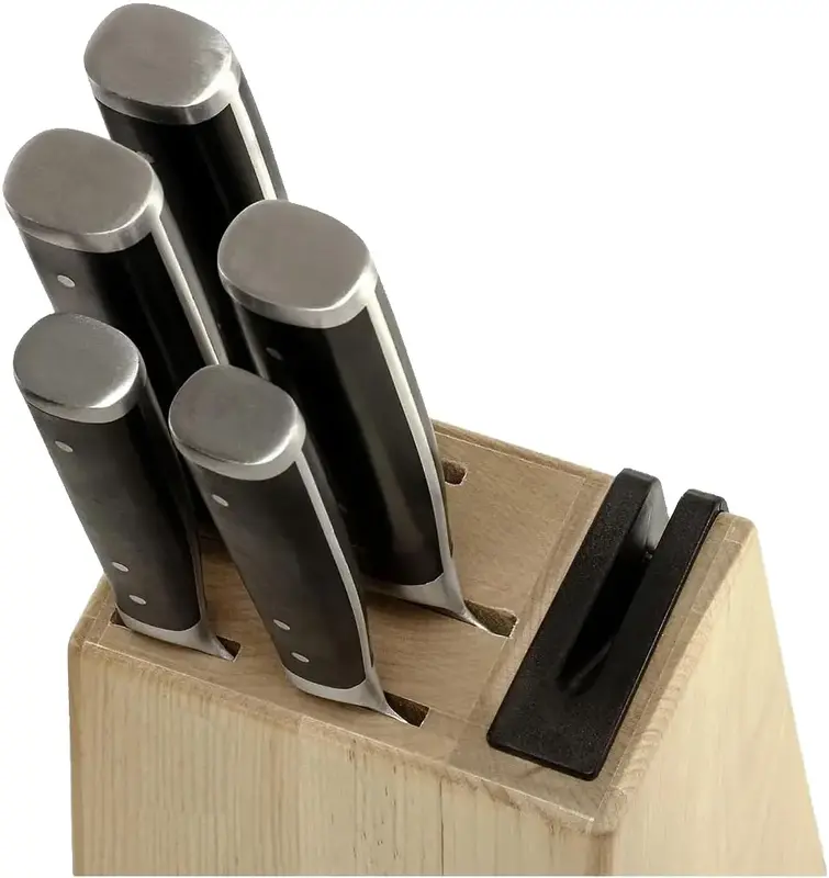 Набір ножів з підставкою KitchenAid Coreline, 5 предметів та точилки (KO5PSTSNOBG) - фото - №11