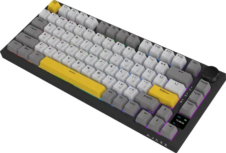 Клавіатура ігрова Ajazz AK820 Pro Flying Fish Switch Black - фото - №5