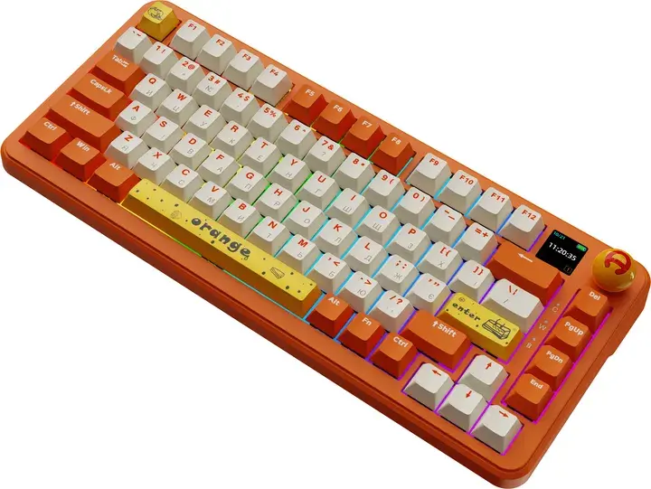 Клавиатура игровая Ajazz AK820 MAX Avocado Switch Orange ᐈ Купить