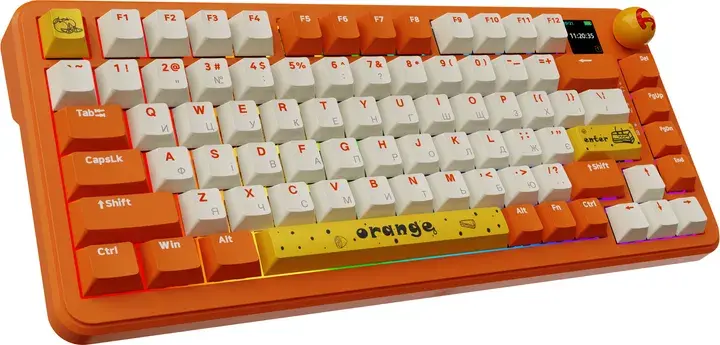 Клавиатура игровая Ajazz AK820 MAX Avocado Switch Orange ᐈ Купить