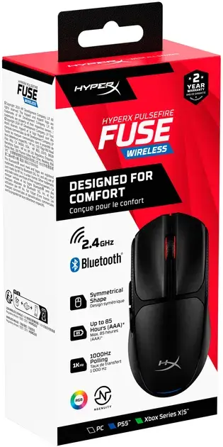 Ігрова комп'ютерна миша HyperX Pulsefire Fuse Black фото