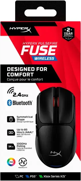 Ігрова комп'ютерна миша HyperX Pulsefire Fuse Black фото