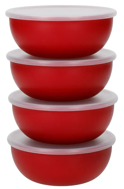 Набір мисок-приправниць із кришками KitchenAid Universal, 4 шт, 28 гр, червоний (KQG177BXERE) - фото - №4