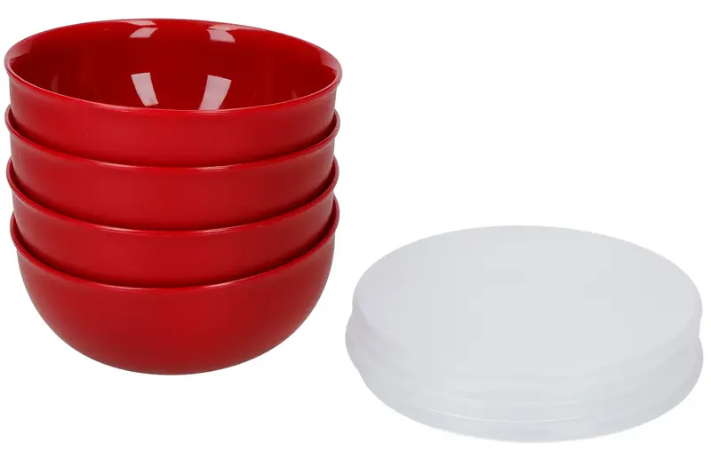 Набір мисок-приправниць із кришками KitchenAid Universal, 4 шт, 28 гр, червоний (KQG177BXERE) - фото - №2