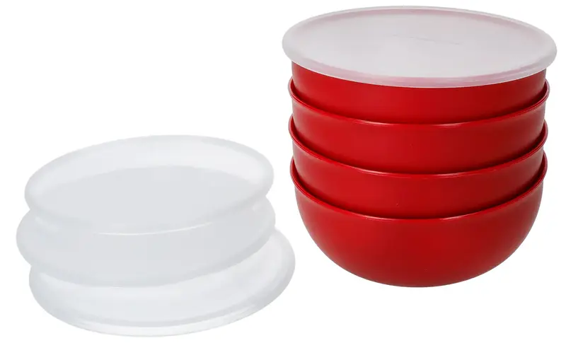 Набір мисок-приправниць із кришками KitchenAid Universal, 4 шт, 28 гр, червоний (KQG177BXERE) - фото - №5