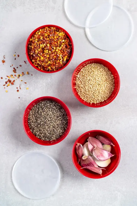 Набір мисок-приправниць із кришками KitchenAid Universal, 4 шт, 28 гр, червоний (KQG177BXERE) - фото - №14