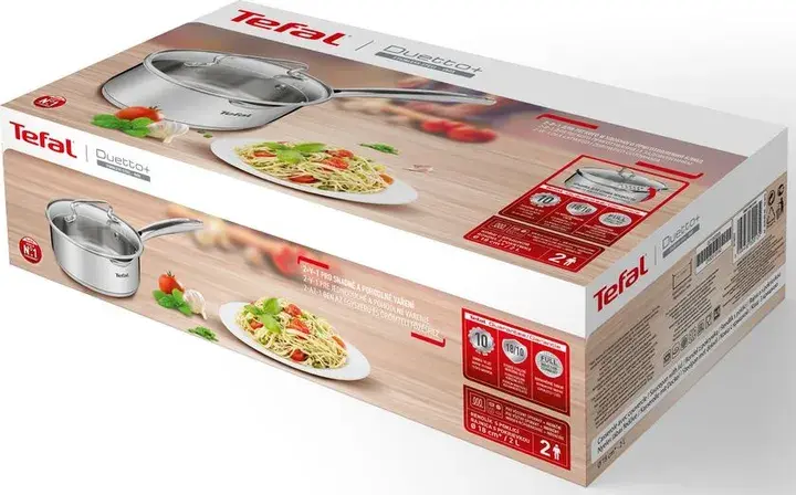 Каструля з кришкою, Tefal DUETTO+, 18 см, (G7164356) - фото - №6