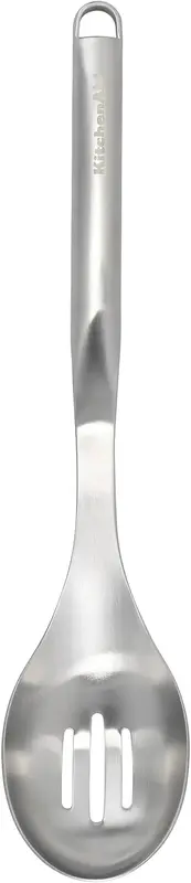 Ложка кухонна з прорізами KitchenAid Premium, 33,8 см (KMG004OHSS) - фото - №0