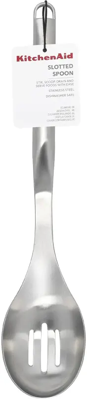 Ложка кухонна з прорізами KitchenAid Premium, 33,8 см (KMG004OHSS) - фото - №6