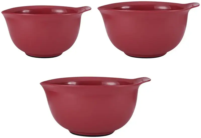 Набір мисок для змішування KitchenAid Universal, 3шт, 2,4/3,3/4,3л, червоний (KQG175OSERE) - фото - №2