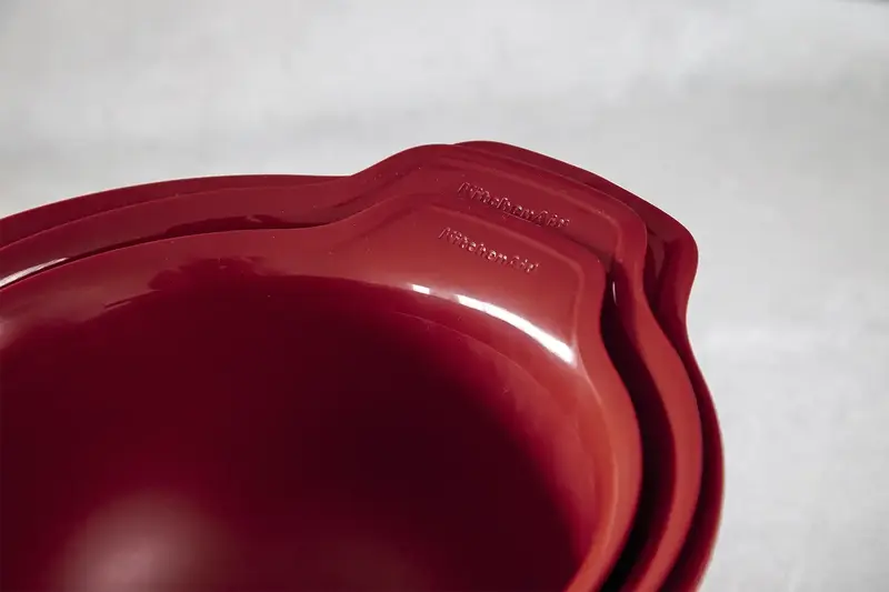 Набір мисок для змішування KitchenAid Universal, 3шт, 2,4/3,3/4,3л, червоний (KQG175OSERE) - фото - №7