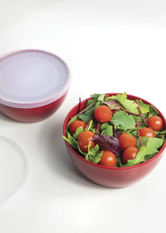 Набір мисок із кришками KitchenAid Universal, 4 шт, 355/591/828/1065 мл, червоний (KQG176OSERE) - фото - №7