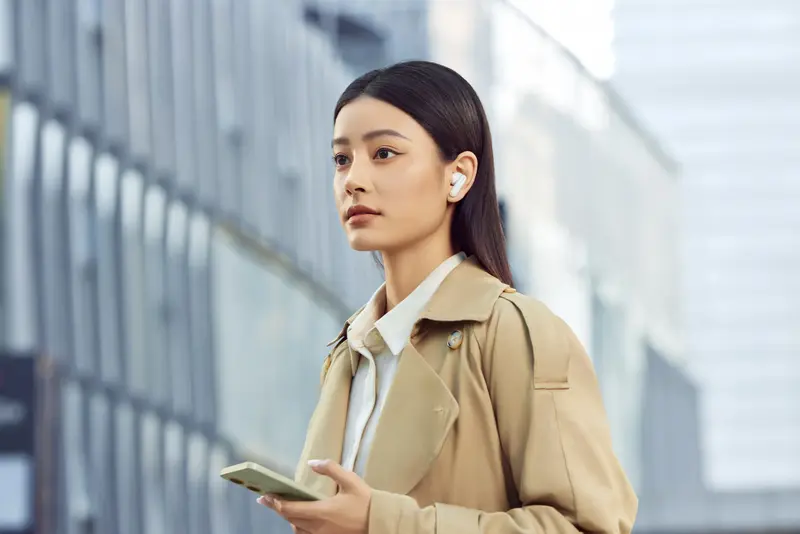 Бездротові навушники ENCO Buds3 PRO Glaze White - фото - №4