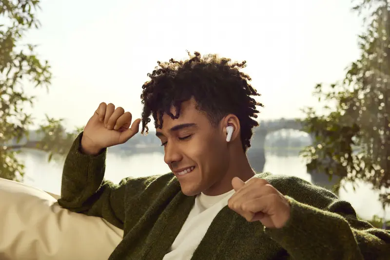 Бездротові навушники ENCO Buds3 PRO Glaze White - фото - №5