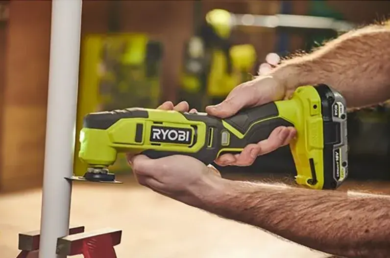 Багатофункціональний інструмент акумуляторний реноватор Ryobi ONE+ RMT18-0 18V без АКБ та ЗП - фото - №2