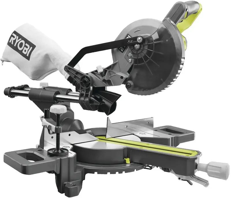 Пила торцювальна акумуляторна Ryobi ONE+ RMS18190-0 з протяжкою 18V диск 190мм без АКБ та ЗП - фото - №0