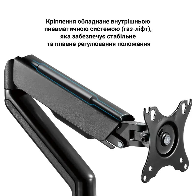 Настільне кріплення для двох моніторів OfficePro MA502 з газліфтом 17-32" 2-9 кг Black - фото - №9