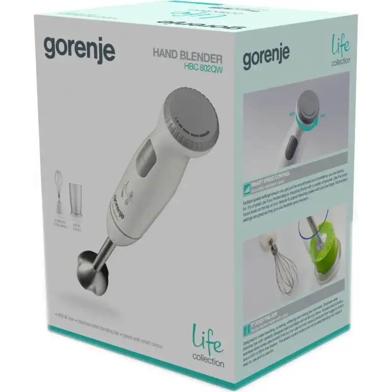 Блендер занурювальний GORENJE HBC802QW - фото - №3