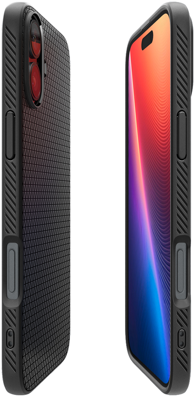 Чохол для iPhone 16 Plus Spigen Liquid Air Black (ACS08066) - фото - №3