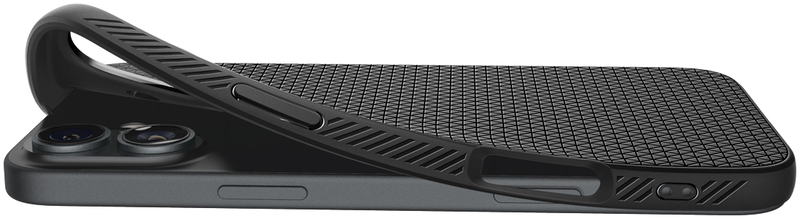Чохол для iPhone 16 Plus Spigen Liquid Air Black (ACS08066) - фото - №4