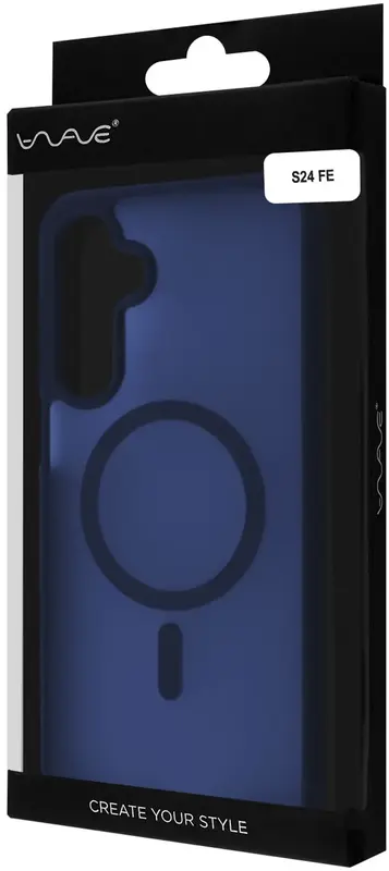 Чохол для Samsung Galaxy S24 FE WAVE Matte Color Case with Magnetic Ring (midnight blue) - фото - №2