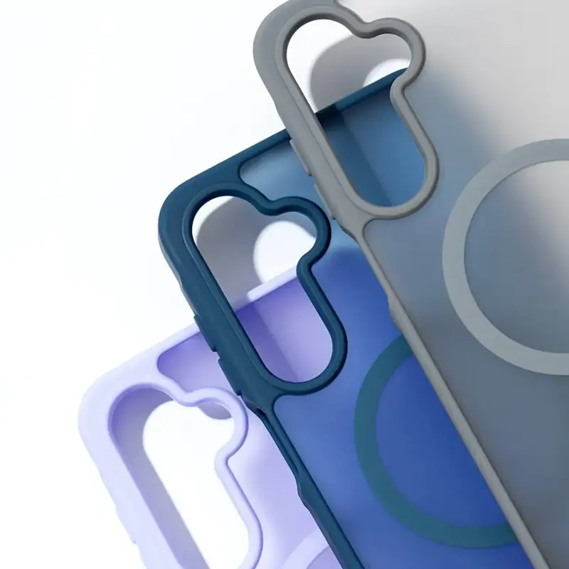 Чохол для Samsung Galaxy S24 FE WAVE Matte Color Case with Magnetic Ring (midnight blue) - фото - №5