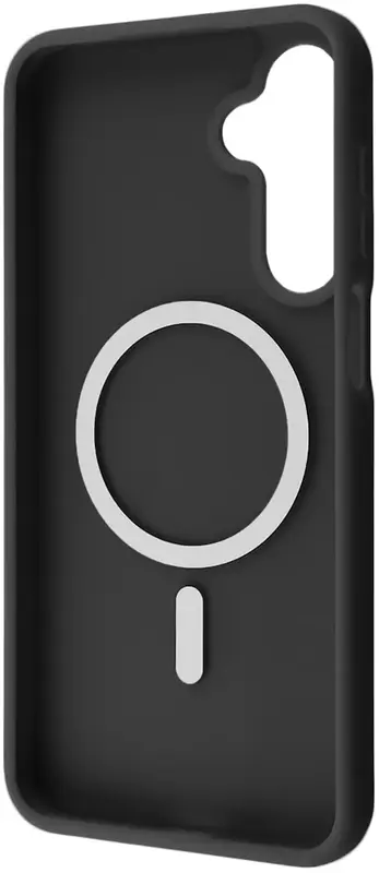 Чохол для Samsung Galaxy S24 FE WAVE Matte Color Case with Magnetic Ring (black) - фото - №1