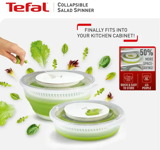 Сушка для зелени Tefal 4л (K2520155) - фото - №3