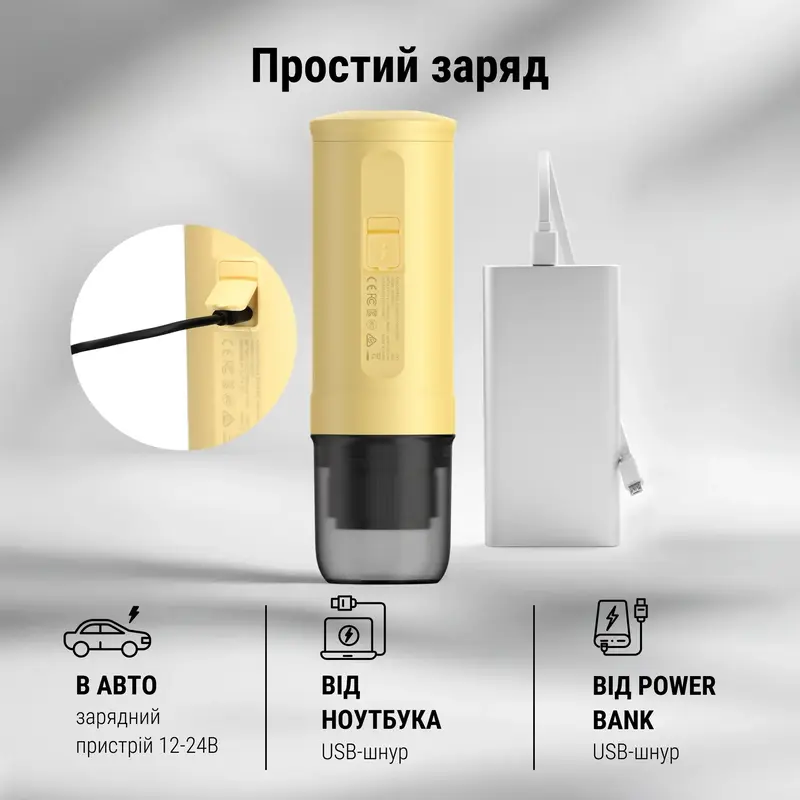 Портативна кавоварка Outin X BUYDEEM Yellow - фото - №6